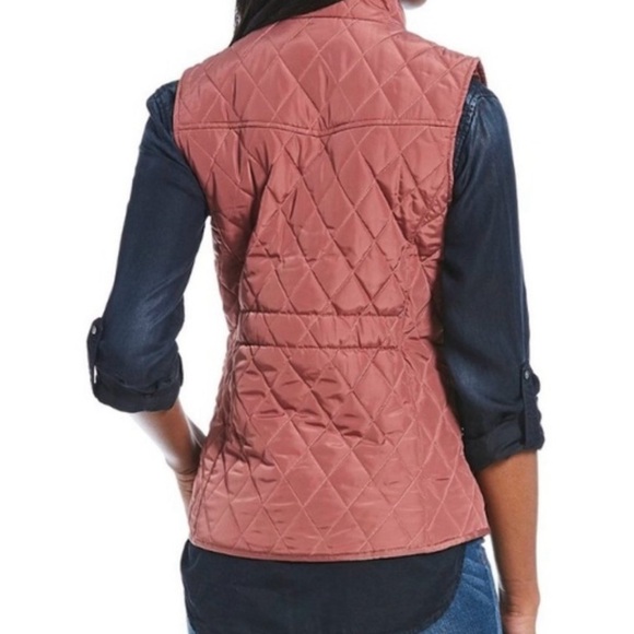 NWOT Cremieux Pink Puffer Vest - Picture 2 of 7